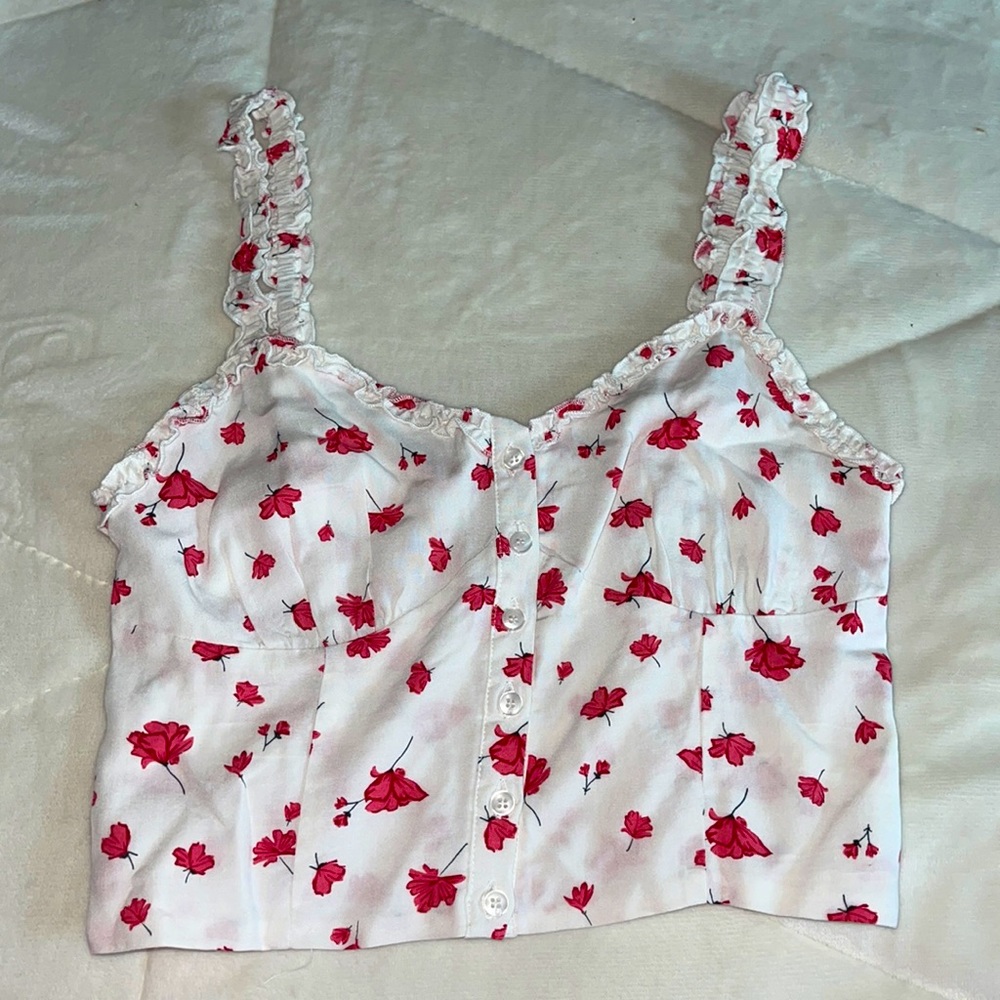 small floral crop top